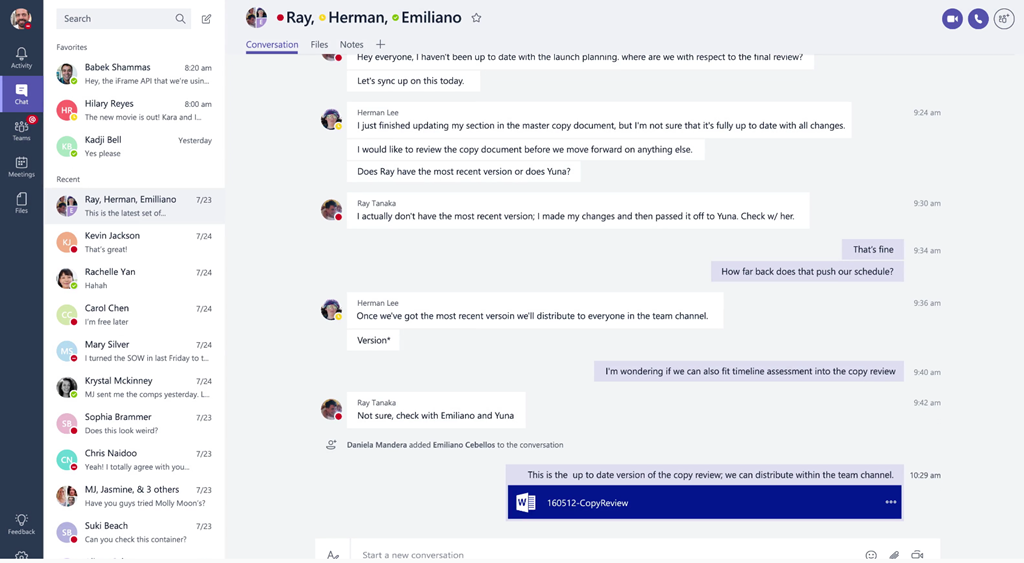 Microsoft Teams New Wave of Collaboration Chat Workspace ...